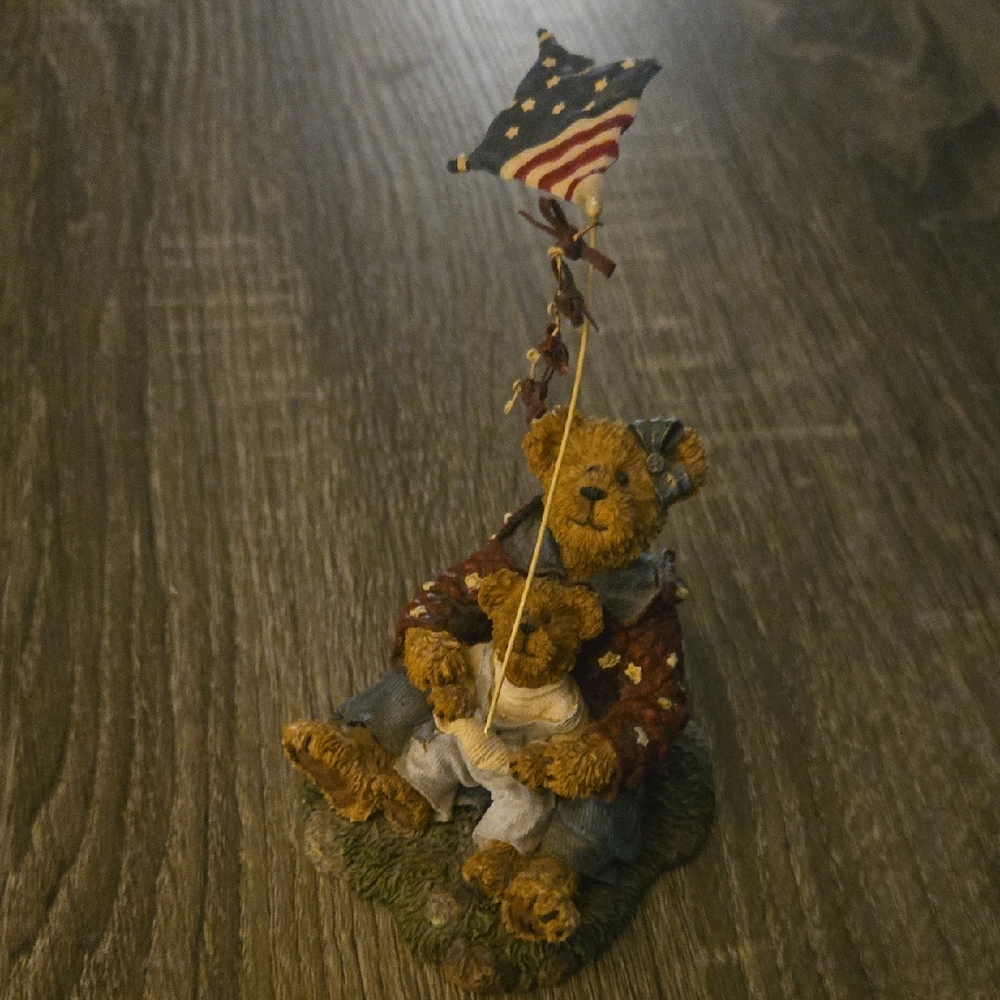 Boyds Bears Patriotic Bear Figurine - Blue, Red, White